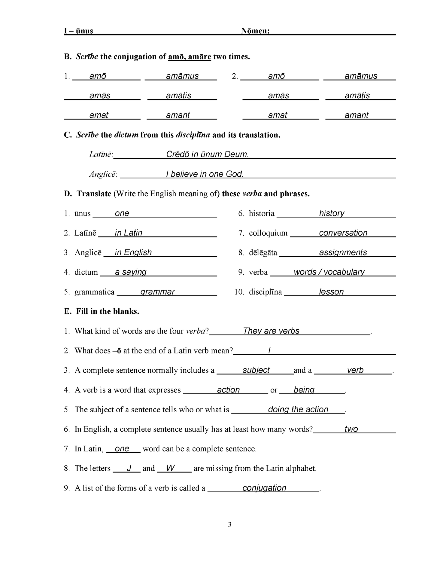 Schola Latina (Key 1): A Two-Year Interactive Latin Curriculum