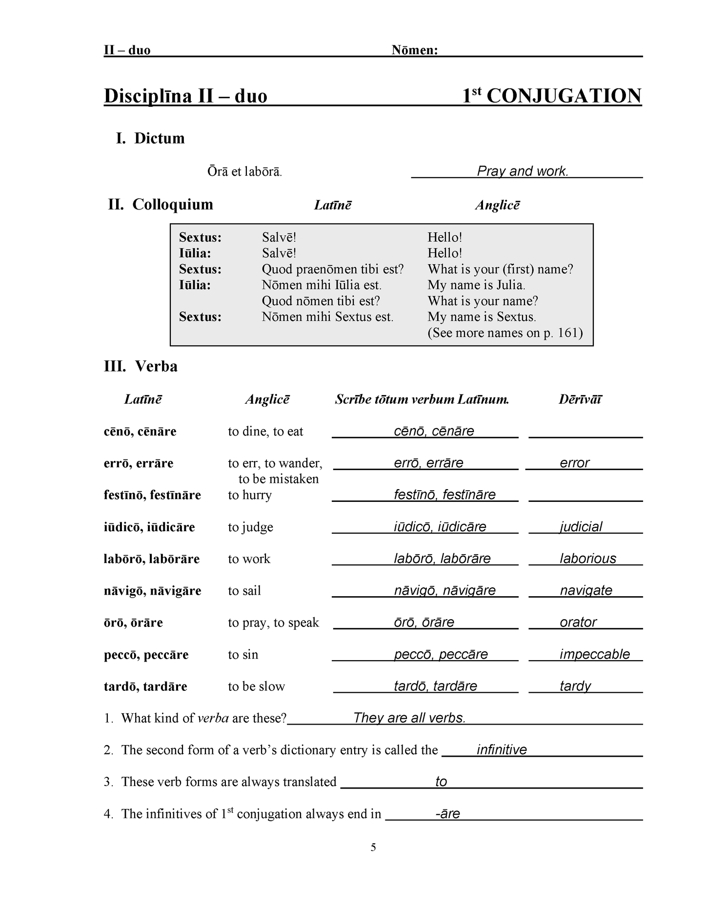 Schola Latina (Key 1): A Two-Year Interactive Latin Curriculum