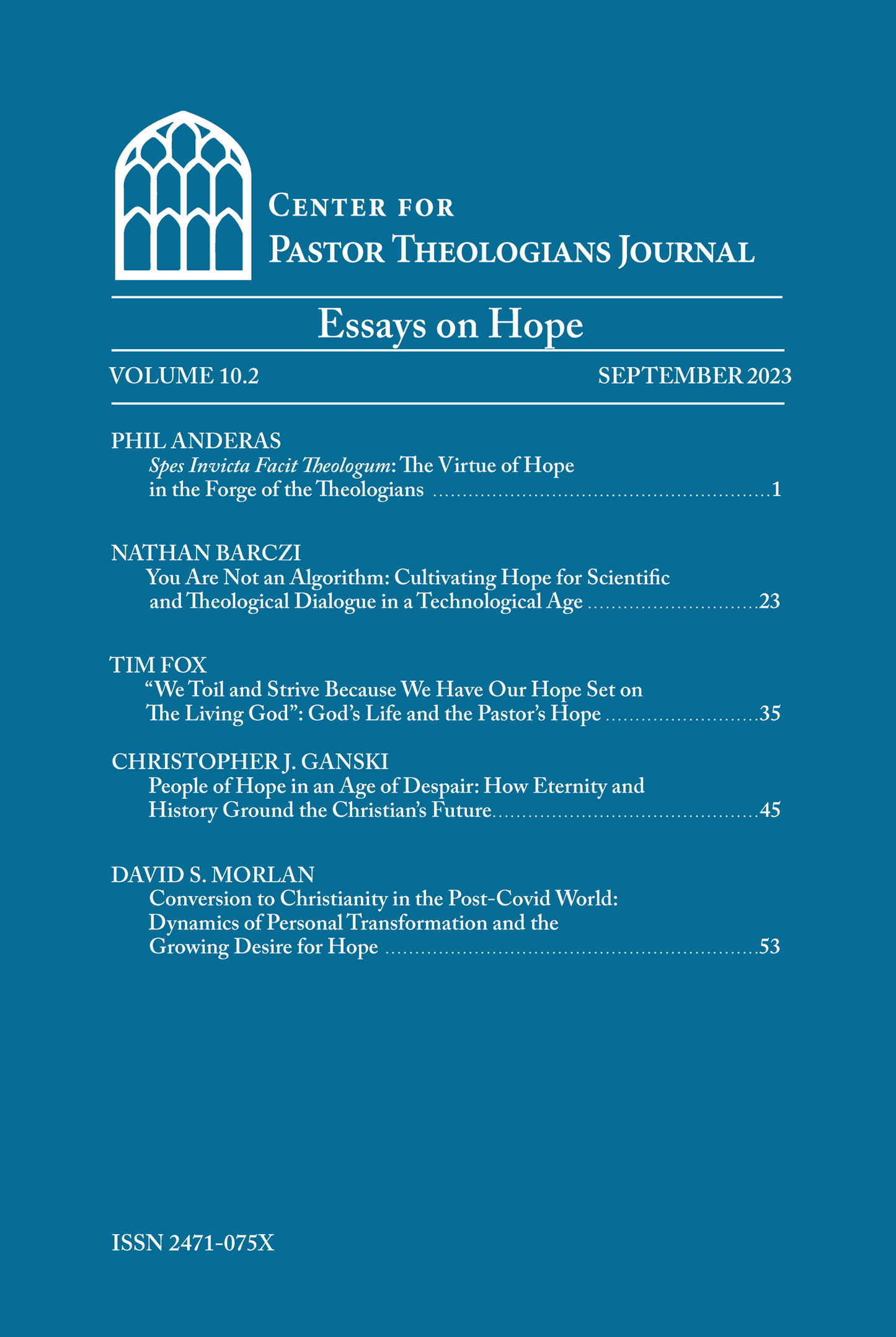 Center for Pastor-Theologians Journal 10.2