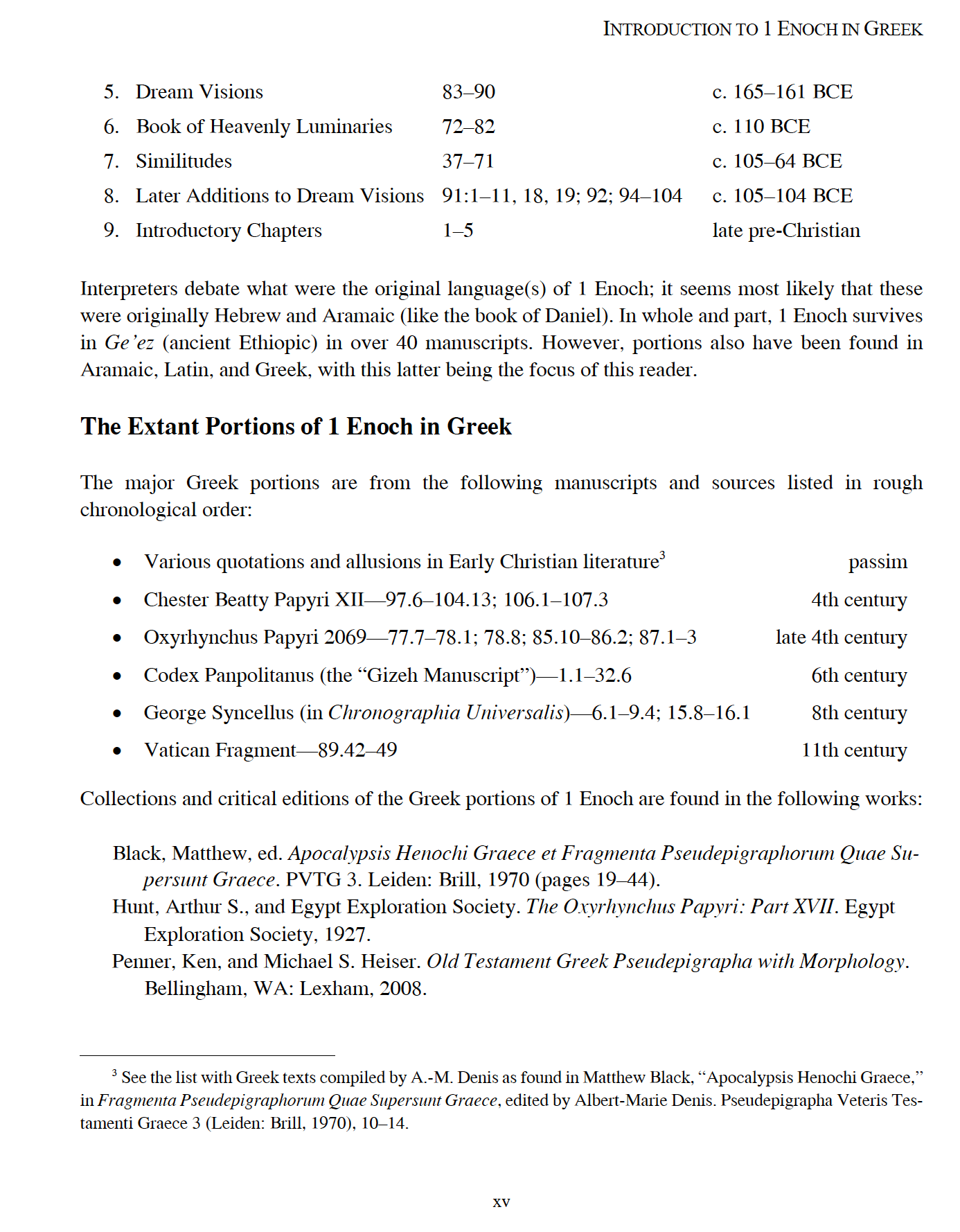 1 Enoch in Greek: An Advanced Greek Reader with a Translation