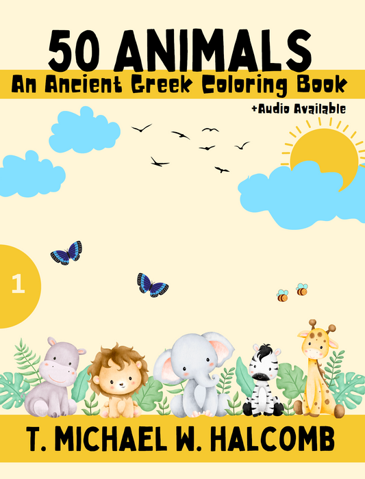 50 Animals: An Ancient Greek Coloring Book