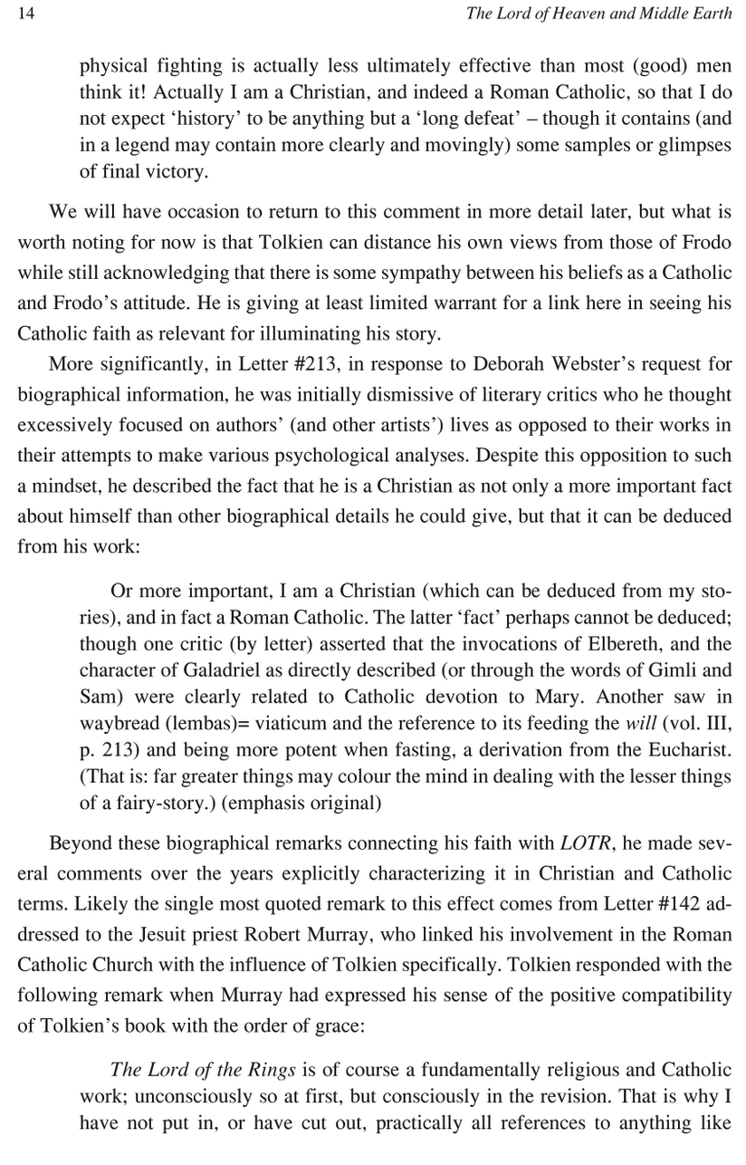 The Lord of Heaven and Middle-Earth: A Commentary on Tolkien’s Theological-Ethical Framework in The Lord of the Rings