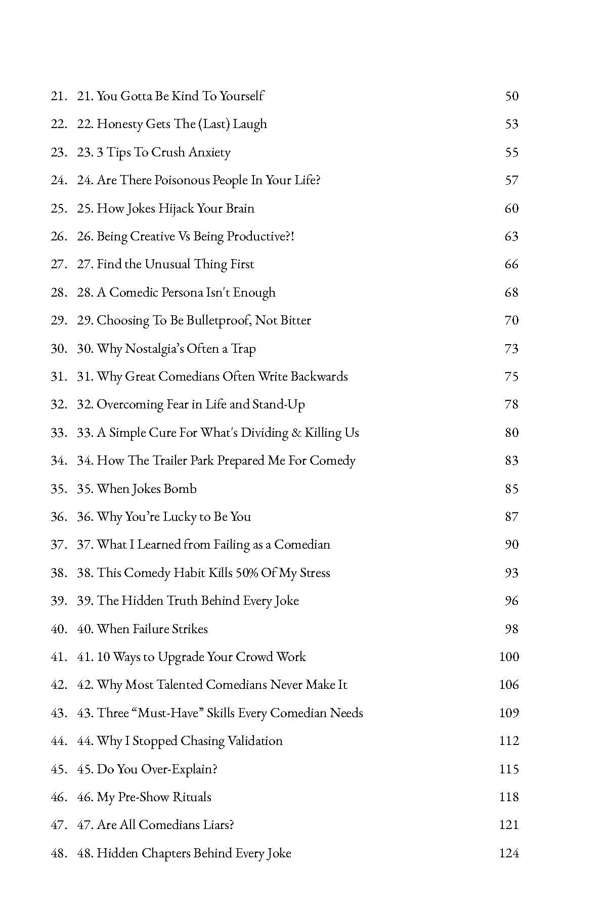 Comedy Mindhacks: 100 Mental Shifts  to Help Comedians & Creatives Succeed