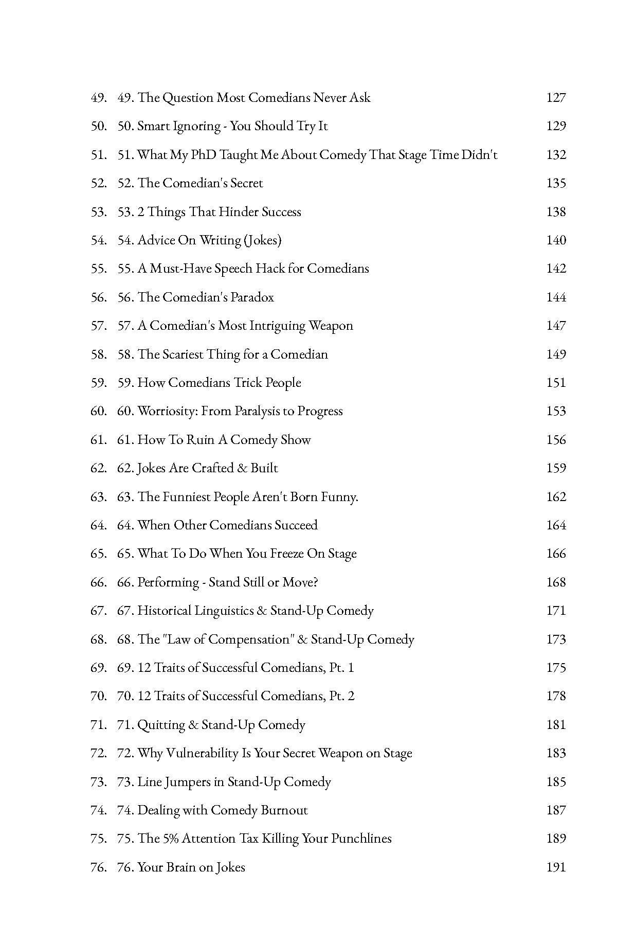 Comedy Mindhacks: 100 Mental Shifts  to Help Comedians & Creatives Succeed