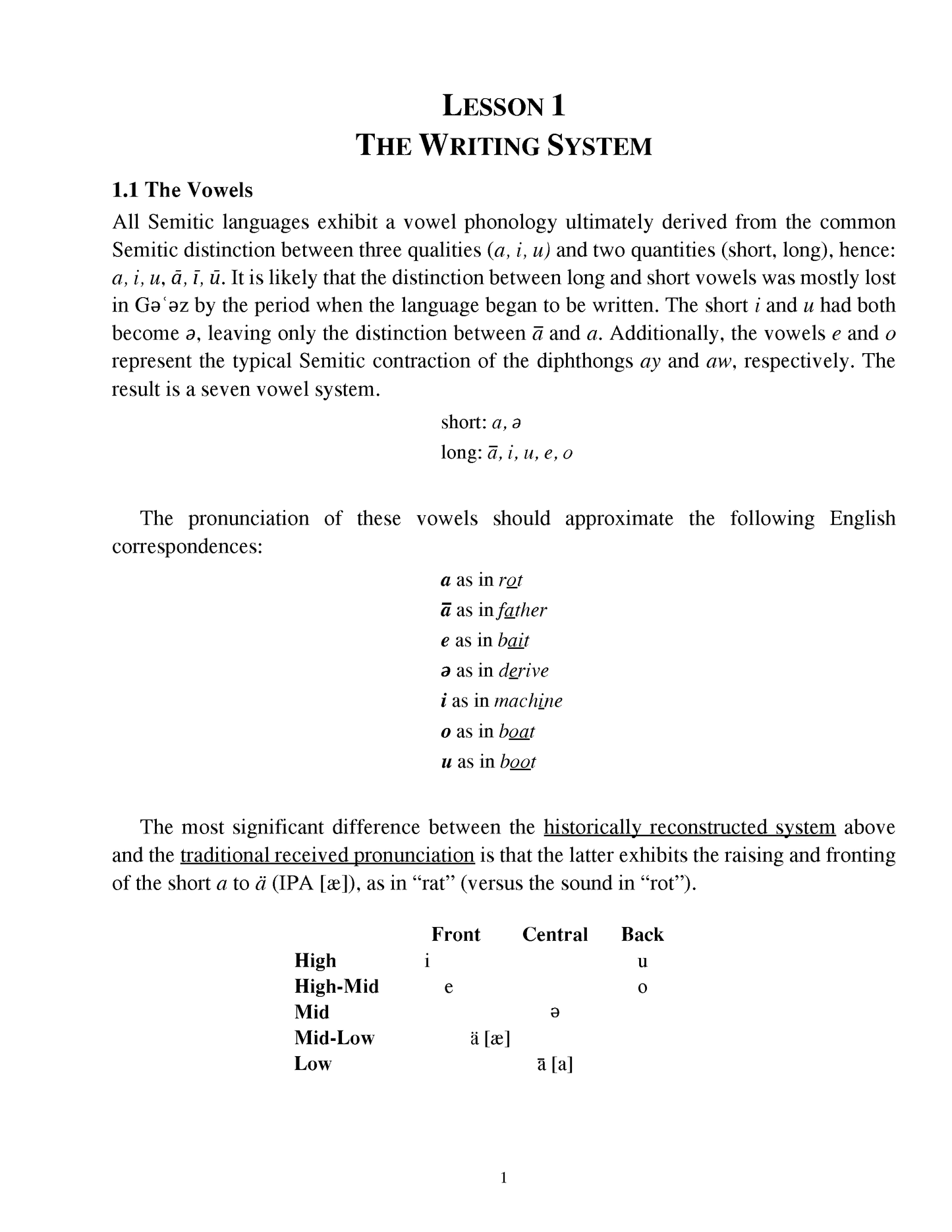 Early Ethiopic: An Introduction with Exercises