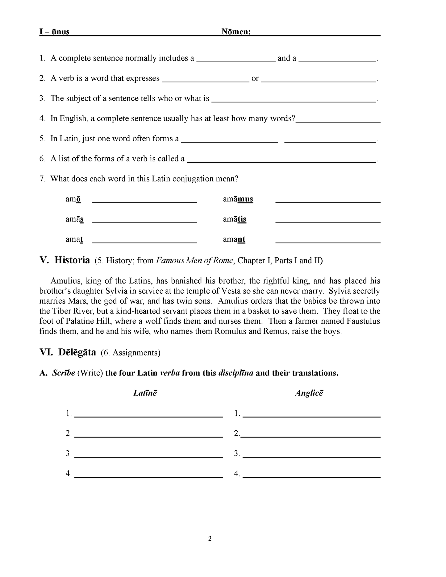 Schola Latina (Book 1): A Two-Year Interactive Latin Curriculum