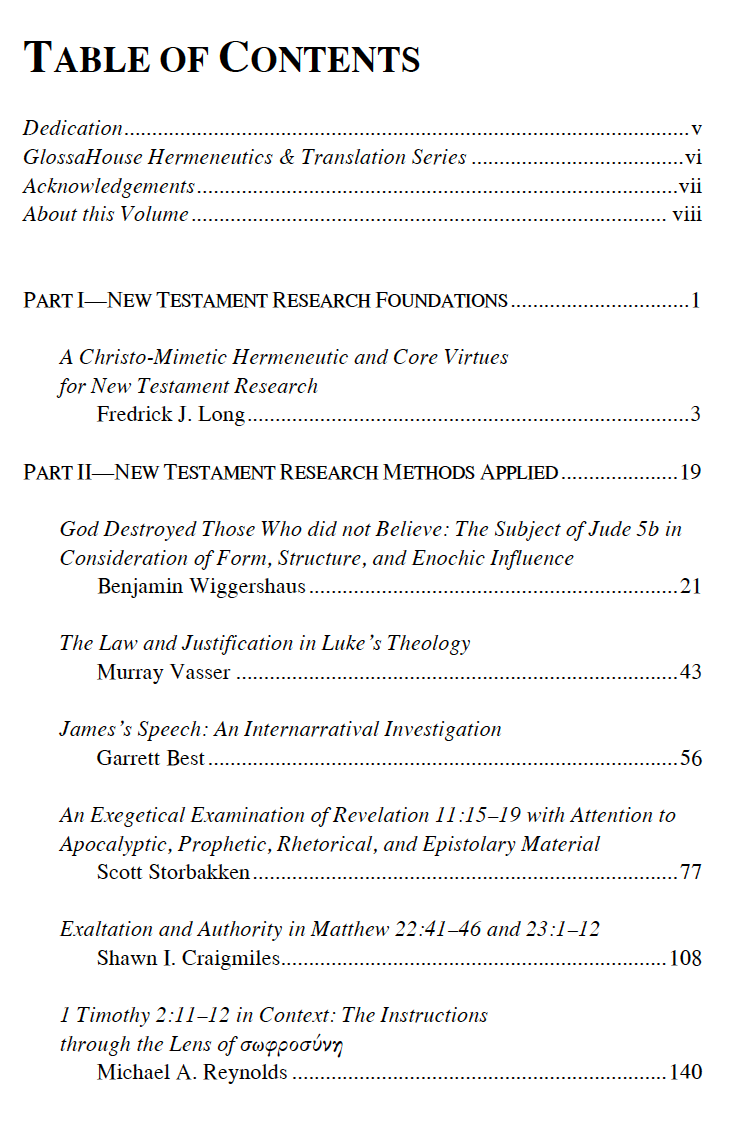 Essays Exploring New Testament Texts: Biblical Research Methods Applied